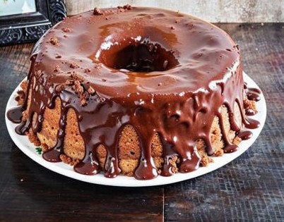 Bolo de chocolate simplês