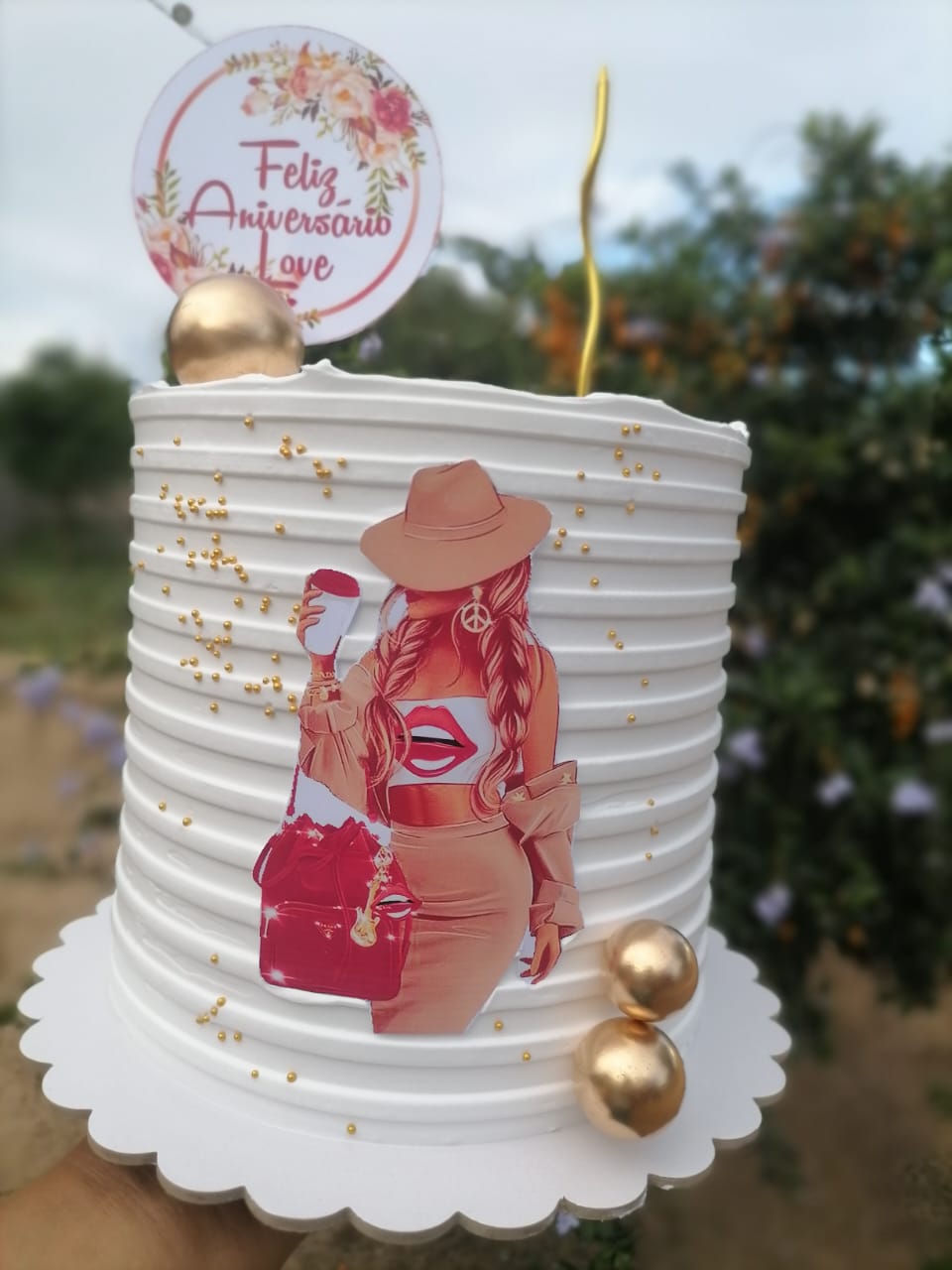 Bolo simplesmente e deslumbrante 